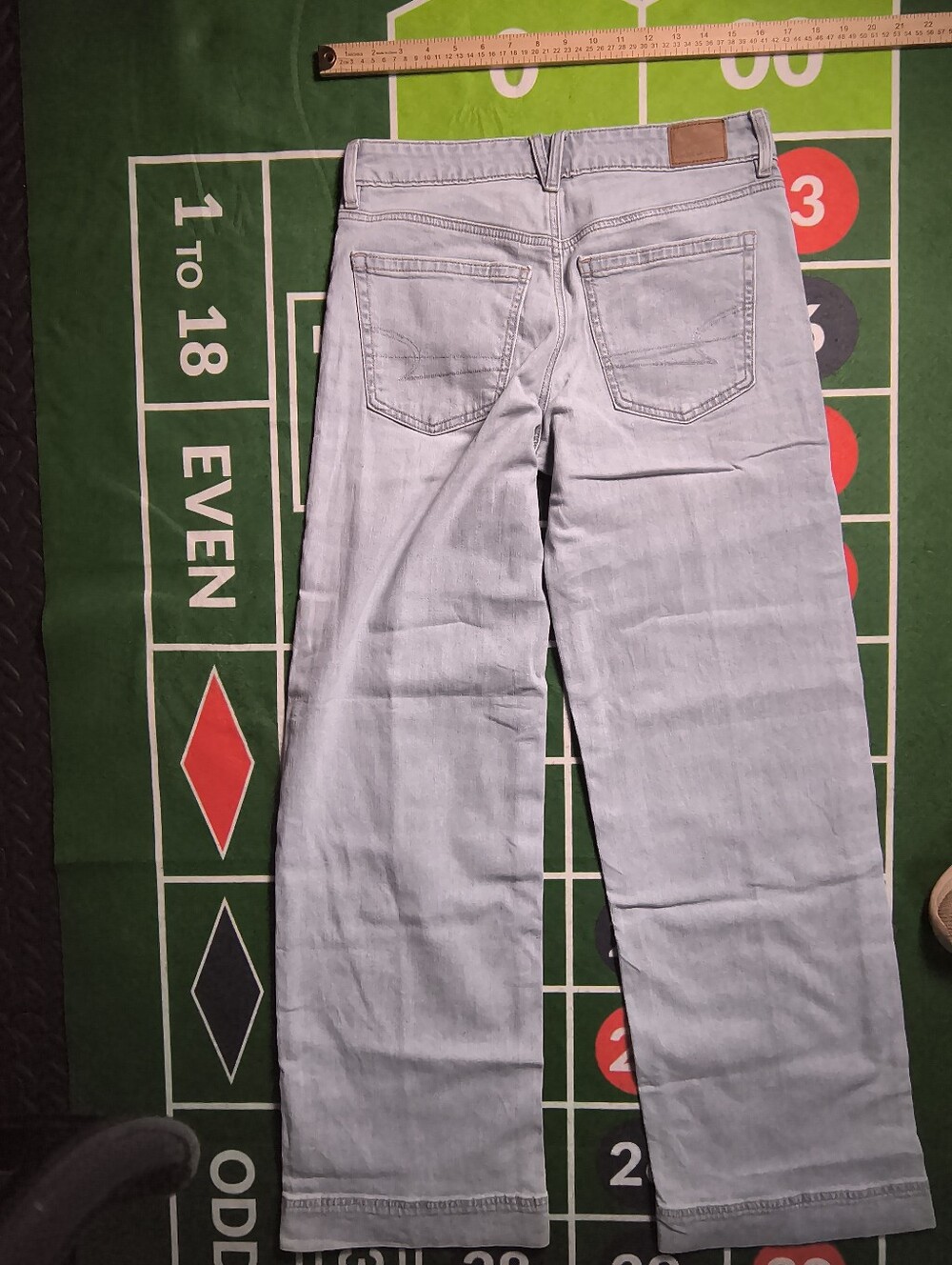 American Eagle Light Wash Flare Jeans Size 2 X-Long - Picture 9 of 14